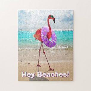 Quebra-cabeça Flamingo Com Tubo Interior