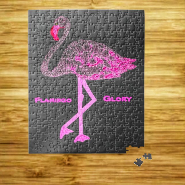 Quebra-cabeça Flamingo Glory (With this Flamingo Glory Jigsaw Puzzle design, it's puzzling to work with indeed!)