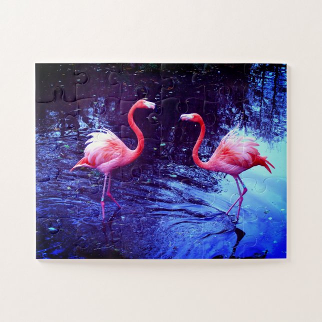 Quebra-cabeça Flamingos (Horizontal)