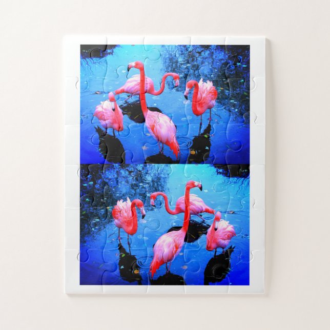 Quebra-cabeça Flamingos (Vertical)