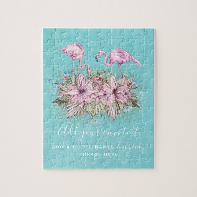 Quebra-cabeça FLAMINGOS Personalizado (Vertical)
