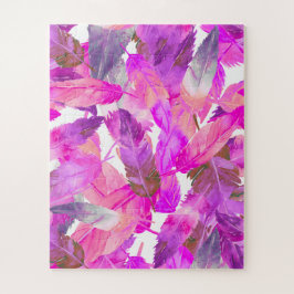 Quebra-cabeça Flapping Flamingos Pink Feathers puzzle