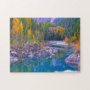 Quebra-cabeça Flathead River Montana.