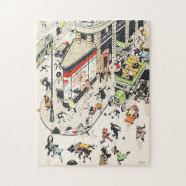 Quebra-cabeça Flatiron, cena da rua do edifício New York Tony Sa