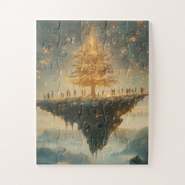 Quebra-cabeça Floating Christmas Tree Puzzle (Vertical)