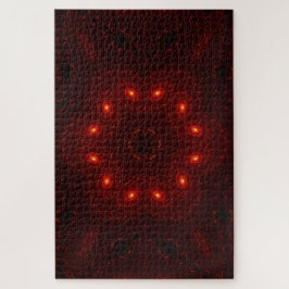 Quebra-cabeça Floco de neve Gótico de Borgonha Vermelha Escura