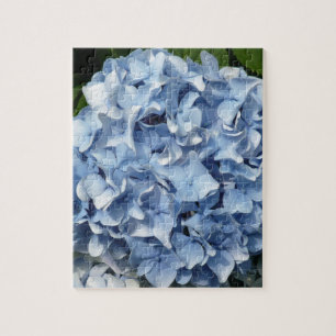 Quebra-cabeça Flor azul do Hydrangea