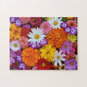 Quebra-cabeça Flor Brilhante E Colorida Floral Botânico