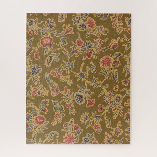 Quebra-cabeça Flor Clássico Chintz Bonito Soft Floral Design (Vertical)