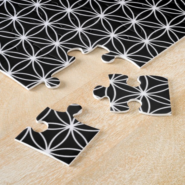 Quebra-cabeça Flor da geometria sagrado da vida (Lateral)