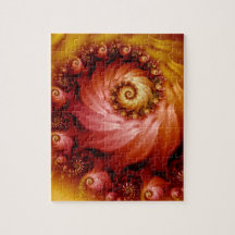 Flor de Espiral Dourado Rosa