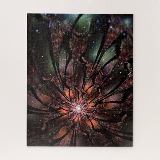 Quebra-cabeça Flor de fantasia fractal macia e tenra (Vertical)