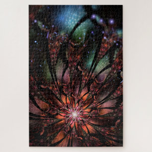 Quebra-cabeça Flor de fantasia fractal macia e tenra