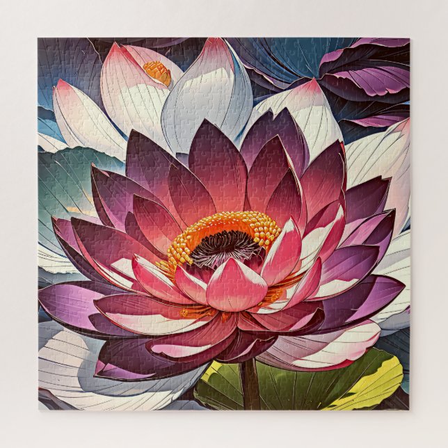 Quebra-cabeça Flor de lótus (Vertical)