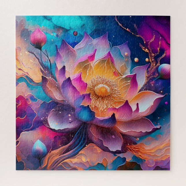 Quebra-cabeça Flor de Lotus (Vertical)