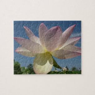 Quebra-cabeça Flor de Lotus e Céu Azul II