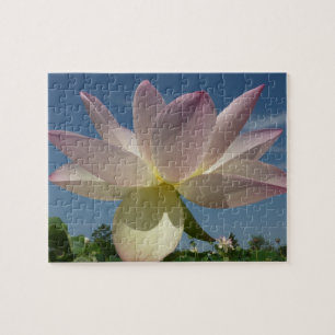 Quebra-cabeça Flor de Lotus e Céu Azul II