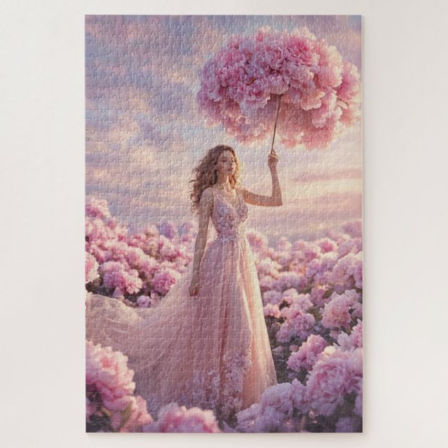 Quebra-cabeça Flor de Rosa Caprichosa (Vertical)