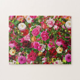 Quebra-cabeça Flor de Rosa Floral Elegage