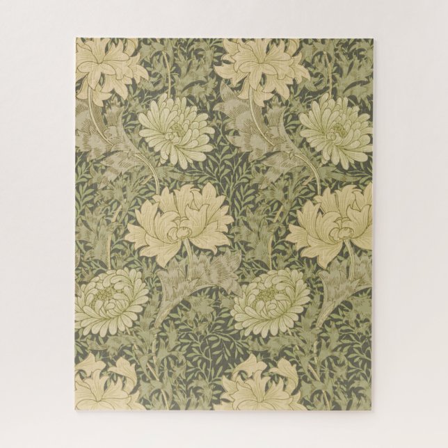 Quebra-cabeça Flor de Salvia Crisântemo William Morris (Vertical)