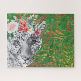 Quebra-cabeça Flor Leopardo Selva Batik