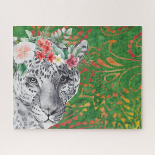 Quebra-cabeça Flor Leopardo Selva Batik