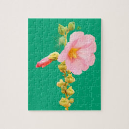 Quebra-cabeça Flor rosa