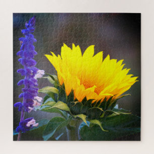 Quebra-cabeça Flor Russo Roxo Amarelo
