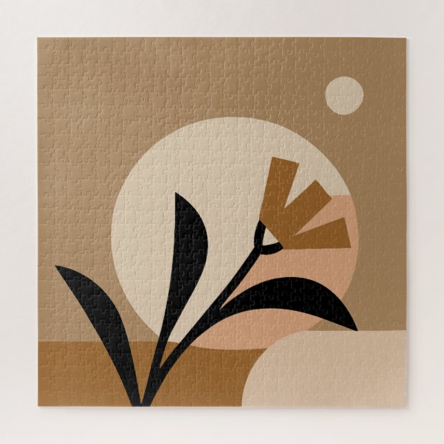 Quebra-cabeça Flor Sun Boho (Vertical)