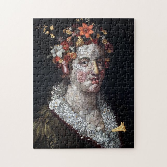 Quebra-cabeça Flora, Arcimboldo (Vertical)