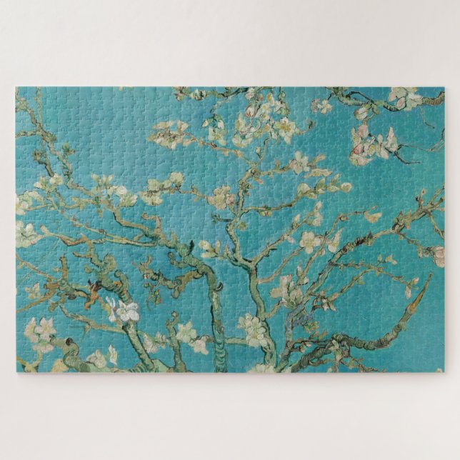 Quebra-cabeça Floração da Amendoeira, Pintura a Óleo, Vincent Va (Horizontal)