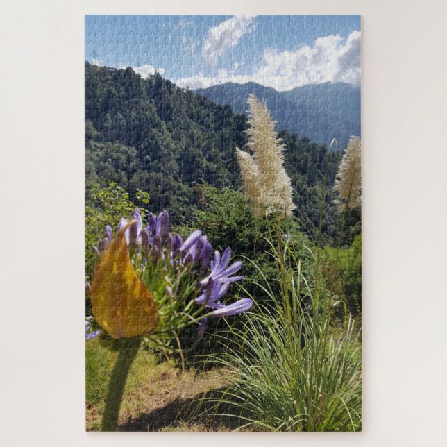 Quebra-cabeça Floração Montanhosa na Borda da Luz (Vertical)