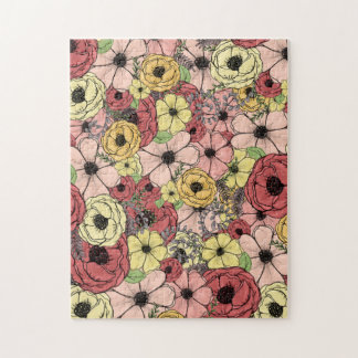 Quebra-cabeça floral