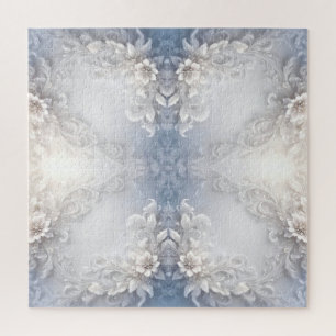 Quebra-cabeça Floral Branco Flourish