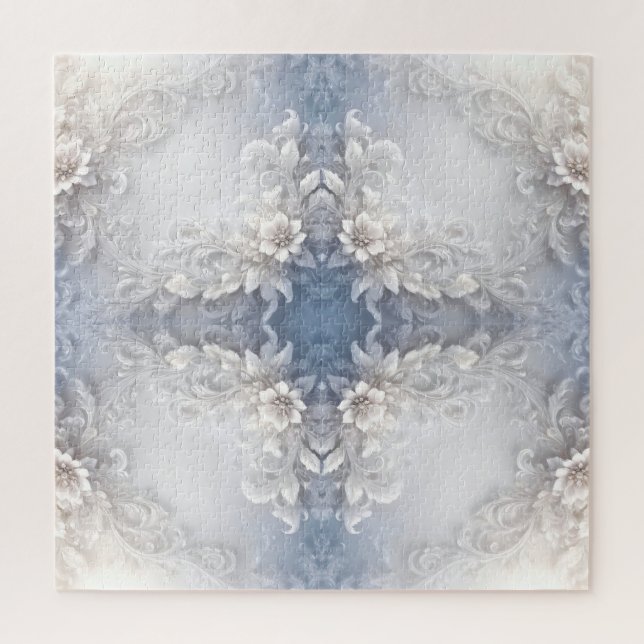 Quebra-cabeça Floral Branco Flourish (Vertical)