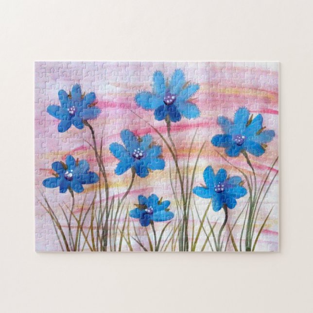 Quebra-cabeça Floral Colorida (Horizontal)