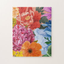 Quebra-cabeça Floral - Colorida
