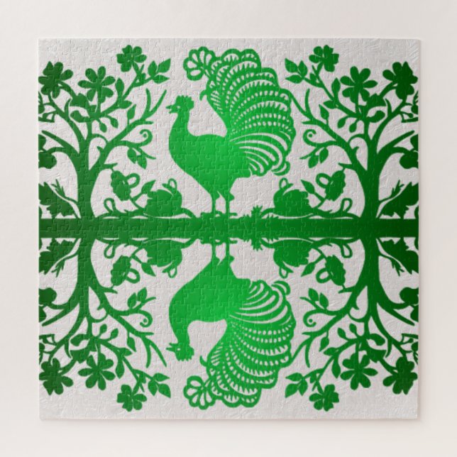 Quebra-cabeça Floral de Ação de Graças à Turquia (Vertical)