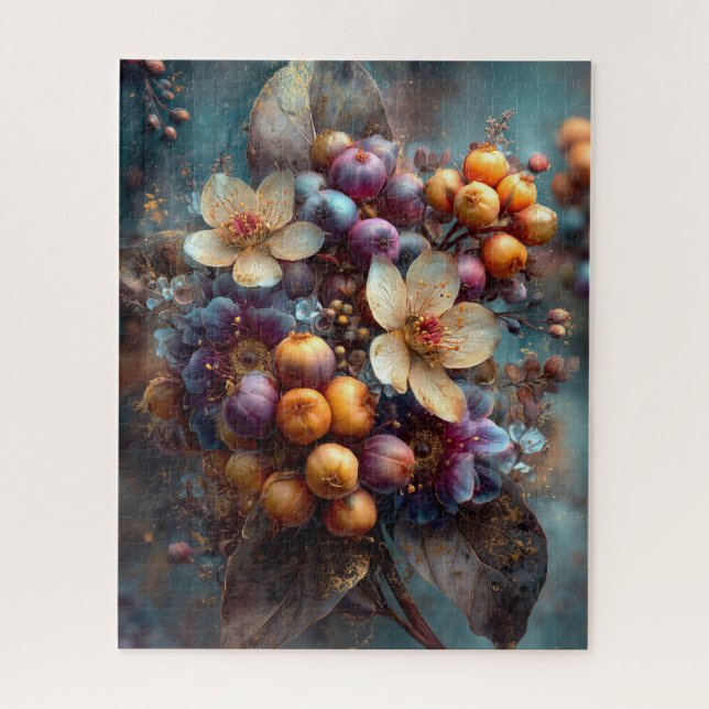 Quebra-cabeça Floral de Outono (Vertical)