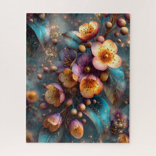 Quebra-cabeça Floral de Outono (Vertical)