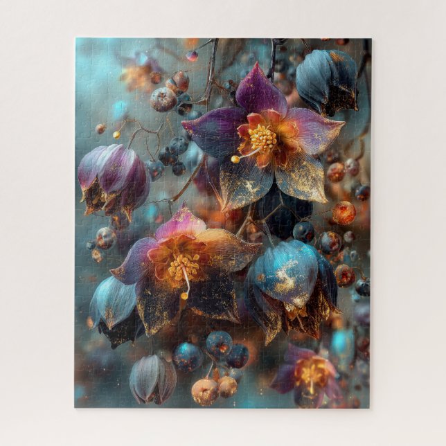 Quebra-cabeça Floral de Outono (Vertical)