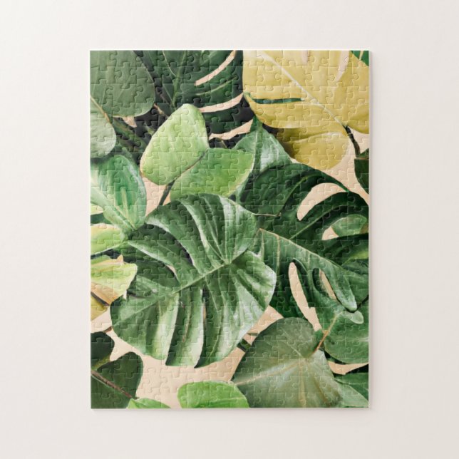 Quebra-cabeça Floral/Havaí/Folha tropical (Vertical)