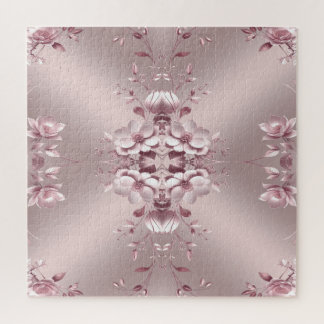 Quebra-cabeça Floral Rosa