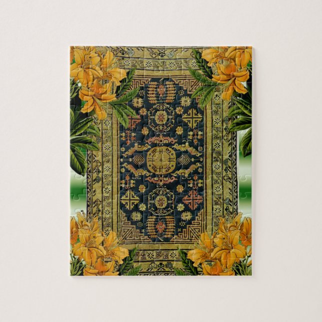 Quebra-cabeça Floral Rug (Vertical)