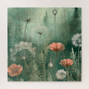 Quebra-cabeça Floral Vibrante para Relaxar Diverti