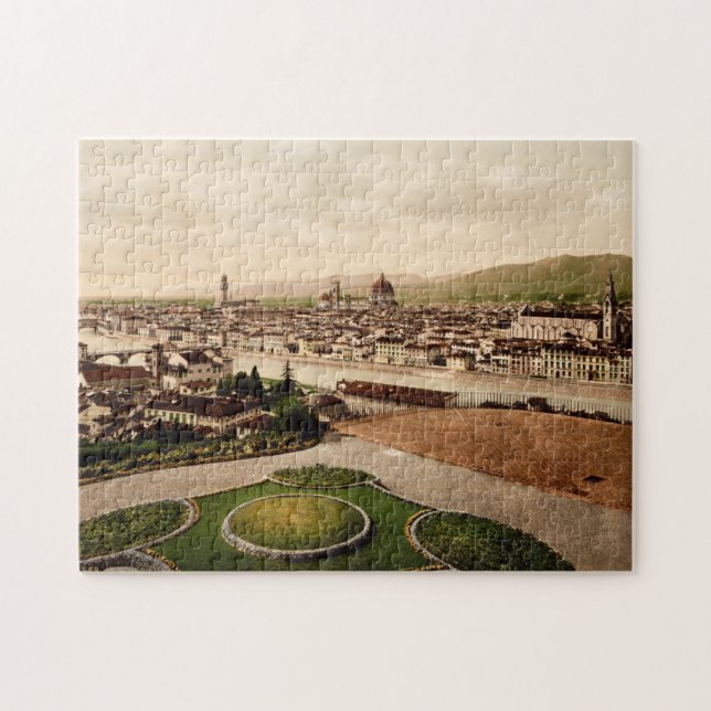 Quebra-cabeça Florence Tuscany Itália 1897 (Horizontal)