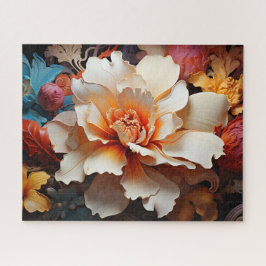 Quebra-cabeça Flores 3D multicores