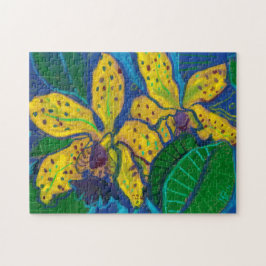 Quebra-cabeça Flores Amarelas, Pastel Pintura Floral