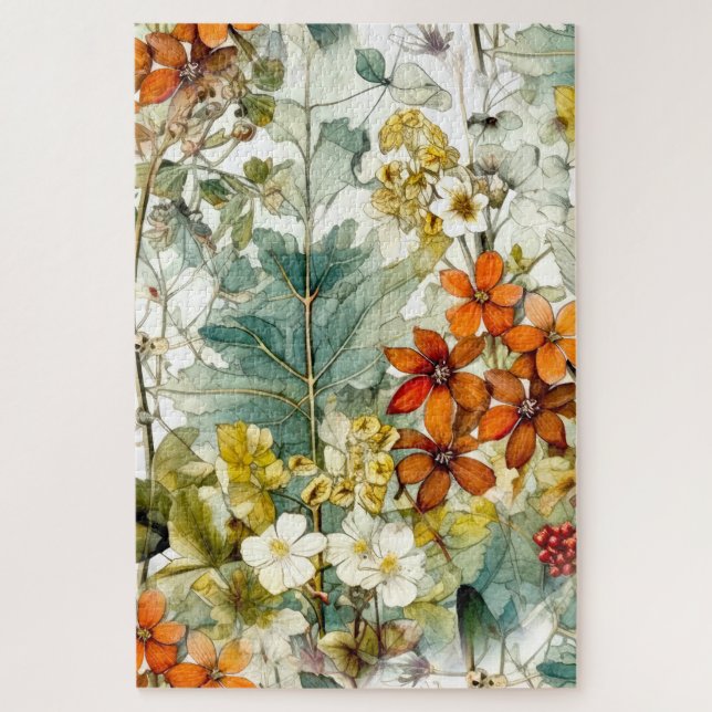 Quebra-cabeça Flores, arte natural (Vertical)