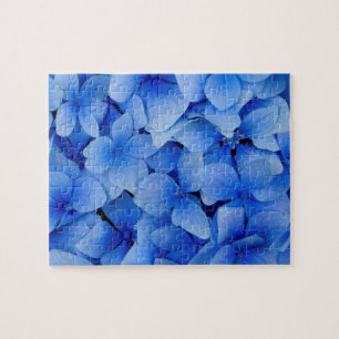 Quebra-cabeça Flores azuis do Hydrangea